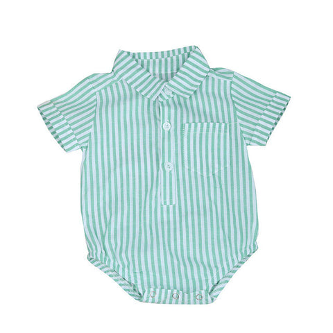 0-24M Newborn baby boy romper summer Toddler Kids Baby Boy Girl Stripe Romper Jumpsuit Kids baby Clothes